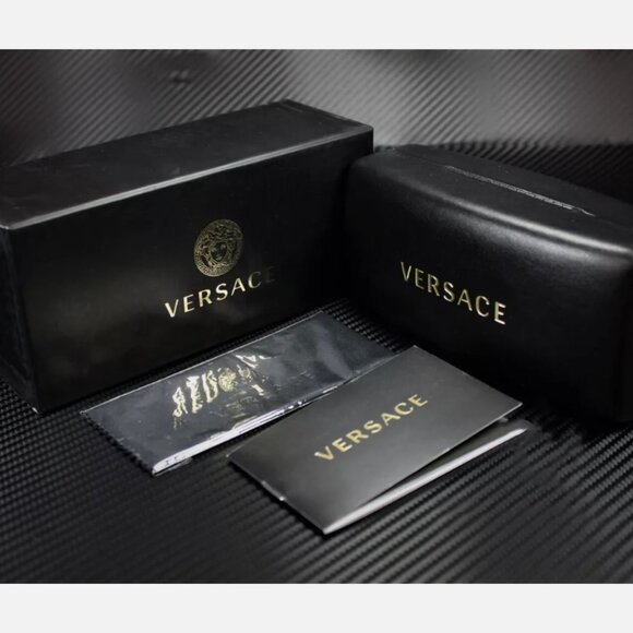 Versace Gold Black Men's Sunglasses 55mm - Picture 5 of 5